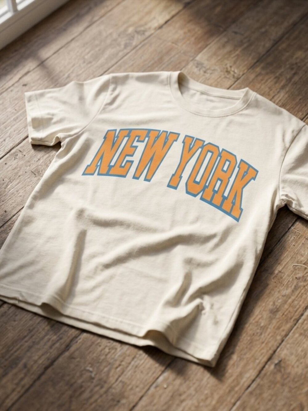 New York Knicks Vintage Retro Varsity Graphic Tee Y2K Streetwear Shirt